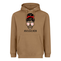 Toasted Coconut Baseball Mom Skull Heavyweight Hoodie - linhVisuals