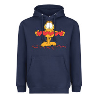 Navy garfiel Heavyweight Hoodie - linhVisuals
