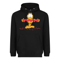 Black garfiel Heavyweight Hoodie - linhVisuals