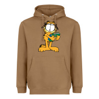 Toasted Coconut garfiel Heavyweight Hoodie - linhVisuals