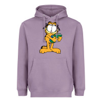 Lavender garfiel Heavyweight Hoodie - linhVisuals
