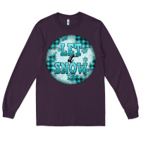 Plum let it snow Long Sleeve Tee - FaDigitalArtStudio