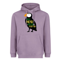 Lavender not now arctic puffin! ,  not now arctic puffin Heavyweight Hoodie - linhVisuals