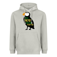 Moon Dust not now arctic puffin! ,  not now arctic puffin Heavyweight Hoodie - linhVisuals