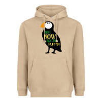 Mushroom not now arctic puffin! ,  not now arctic puffin Heavyweight Hoodie - linhVisuals