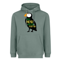 Sage not now arctic puffin! ,  not now arctic puffin Heavyweight Hoodie - linhVisuals