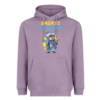 Lavender badass grandma family mother grandma t shirt Heavyweight Hoodie - linhVisuals