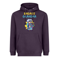 Plum badass grandma family mother grandma t shirt Heavyweight Hoodie - linhVisuals