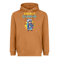 Meerkat badass grandma family mother grandma t shirt Heavyweight Hoodie - linhVisuals