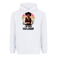 White i'm your huckleberry Heavyweight Hoodie - linhVisuals