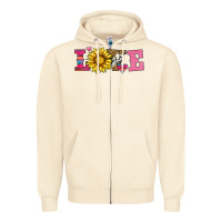 Sandshell love sunflower valentines day Zipper Hoodie - AdoDesignShop
