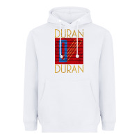 White Dürän dürän 01 Heavyweight Hoodie - linhVisuals