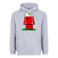 Heather Grey the doghouse Heavyweight Hoodie - linhVisuals