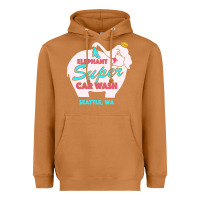 Meerkat pink elephant car wash Heavyweight Hoodie - linhVisuals