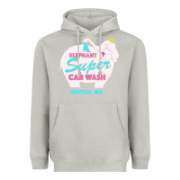 Moon Dust pink elephant car wash Heavyweight Hoodie - linhVisuals