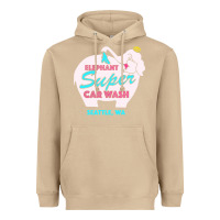 Mushroom pink elephant car wash Heavyweight Hoodie - linhVisuals