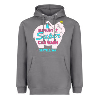 Storm pink elephant car wash Heavyweight Hoodie - linhVisuals