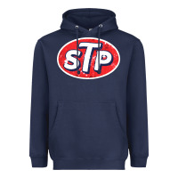 Navy stp Heavyweight Hoodie - linhVisuals