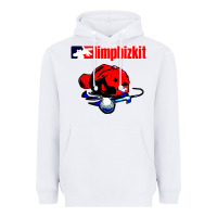 White limp bizkit 35 Heavyweight Hoodie - linhVisuals