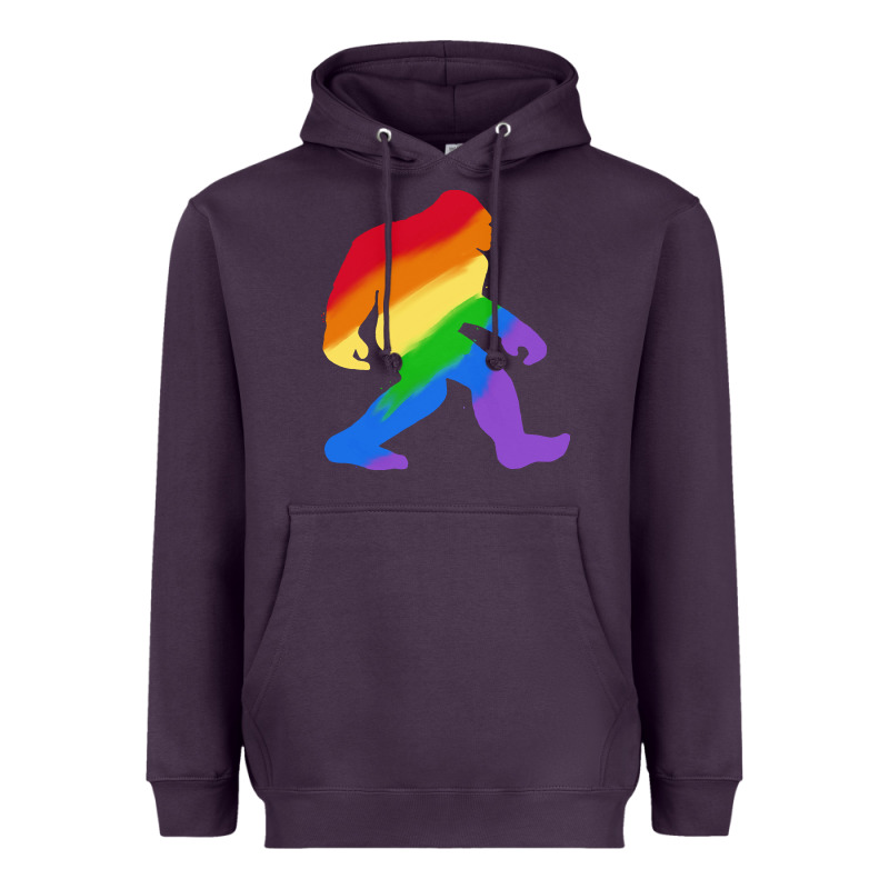 Bigfoot T  Shirt Rainbow Bigfoot T  Shirt Heavyweight Hoodie by linhVisuals | Teevron