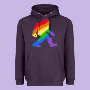 Bigfoot T  Shirt Rainbow Bigfoot T  Shirt Heavyweight Hoodie Designed By Linhvisuals