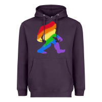 Plum bigfoot t  shirt rainbow bigfoot t  shirt Heavyweight Hoodie - linhVisuals