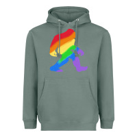 Sage bigfoot t  shirt rainbow bigfoot t  shirt Heavyweight Hoodie - linhVisuals