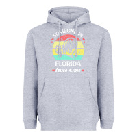 Heather Grey someone in florida loves me t  shirt someone in florida loves me funny Heavyweight Hoodie - linhVisuals