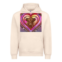 Sandshell highland cow valentine's day Urban Hoodie - RanaPortraitStore