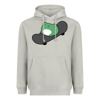 Moon Dust skateboarding frog Heavyweight Hoodie - linhVisuals