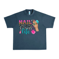 Midnight Navy nail tech life bbs Urban Heavy Tee - BundleAndBundleShop