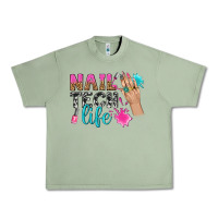 Oil Green nail tech life bbs Urban Heavy Tee - BundleAndBundleShop