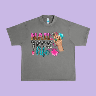 Nail Tech Life Bbs Urban Heavy Tee Designed By Bundleandbundleshop