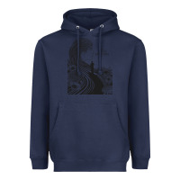 Navy the wood brothers blues Heavyweight Hoodie - linhVisuals