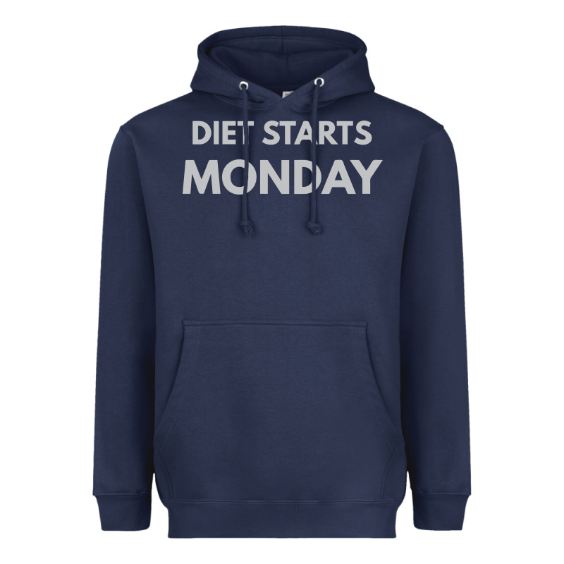 Diet Starts Monday Heavyweight Hoodie by linhVisuals | Teevron