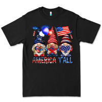 Black America y'all with gnomies Premium Tee - HowdyJamesFarm