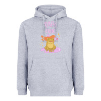 Heather Grey papa frog Heavyweight Hoodie - linhVisuals