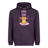 Plum papa frog Heavyweight Hoodie - linhVisuals