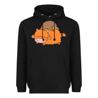 Black sloth and highland cow Heavyweight Hoodie - linhVisuals