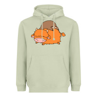 Sloth And Highland Cow Heavyweight Hoodie | Teevron