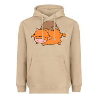 Mushroom sloth and highland cow Heavyweight Hoodie - linhVisuals