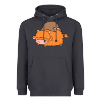 Smoke sloth and highland cow Heavyweight Hoodie - linhVisuals