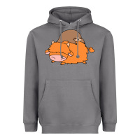 Storm sloth and highland cow Heavyweight Hoodie - linhVisuals