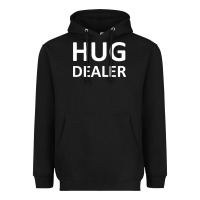 Black hug dealer Heavyweight Hoodie - linhVisuals