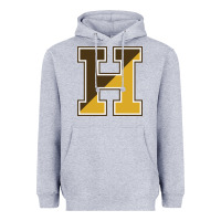 Heather Grey haverhill high school Heavyweight Hoodie - linhVisuals