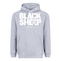 Heather Grey black sheep Heavyweight Hoodie - linhVisuals