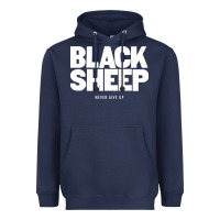 Navy black sheep Heavyweight Hoodie - linhVisuals