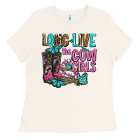 Bone long live the cowgirls olivia Ladies Tee - OliviaCreatesArt