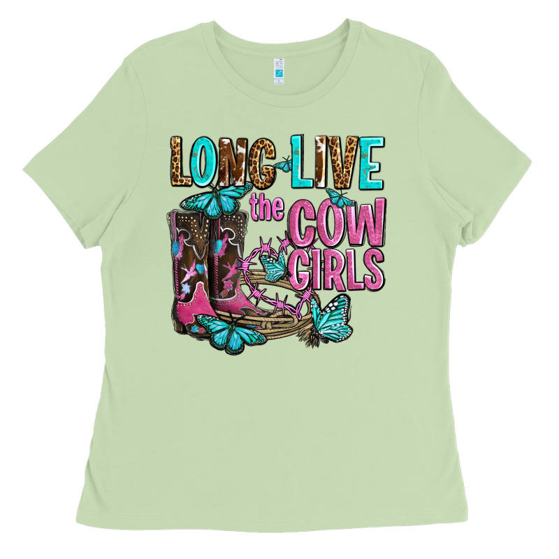 Long Live The Cowgirls Olivia Ladies Tee by OliviaCreatesArt | Teevron