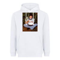 White johnny cash eating cake in a bush Heavyweight Hoodie - linhVisuals